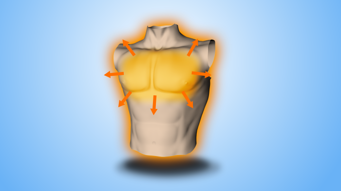 Pic 1 Torso heating up and starting to sweat