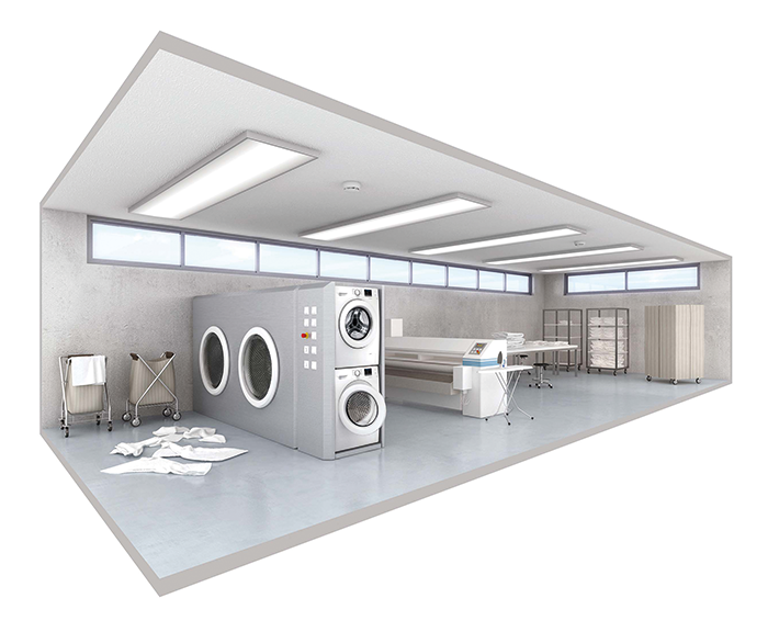 Laundry: Deceptive phenomena such as steam and dust are more than likely to be present in a hotel laudry.
