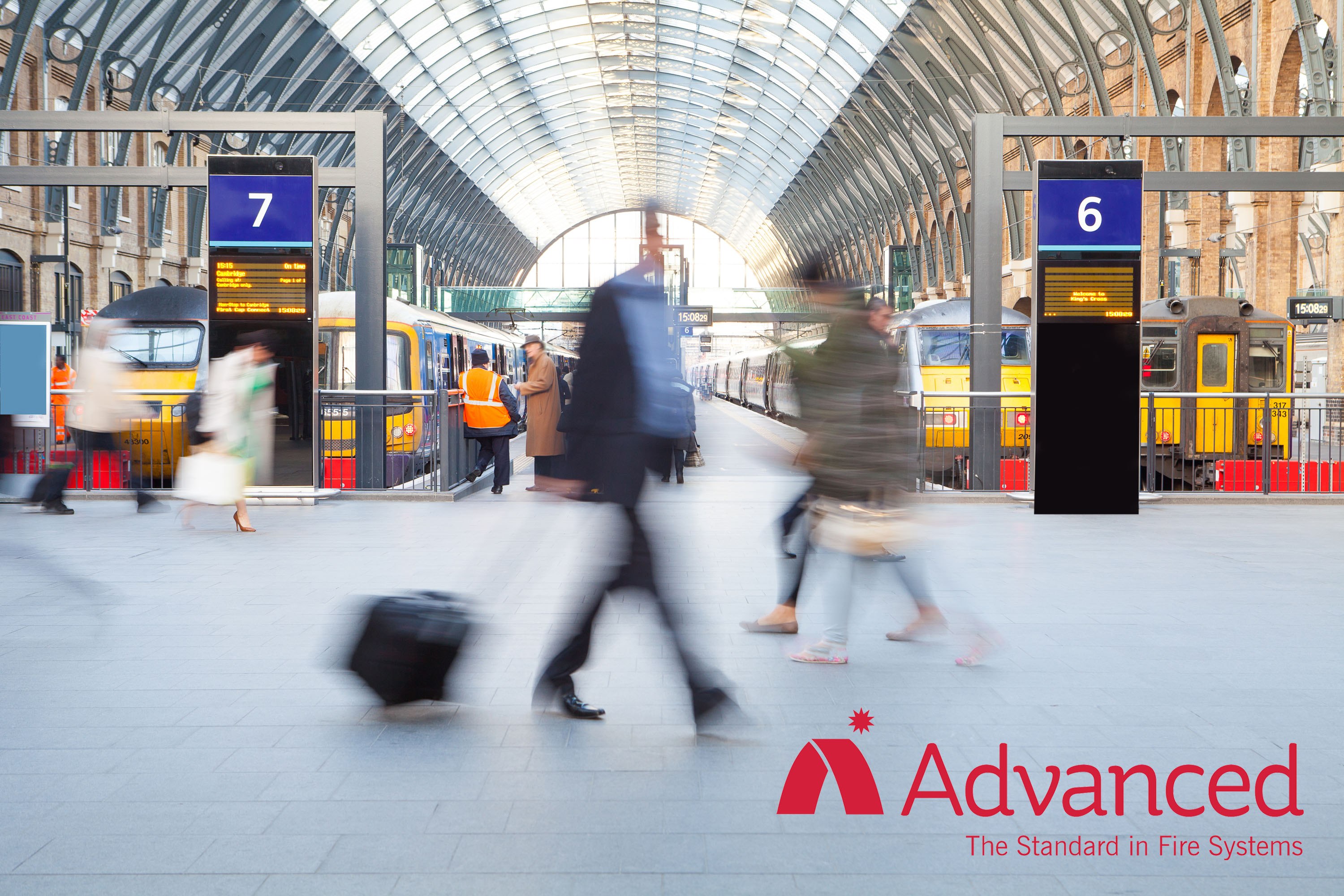 Kings Cross Station in London, where Advanced fire systems are installed