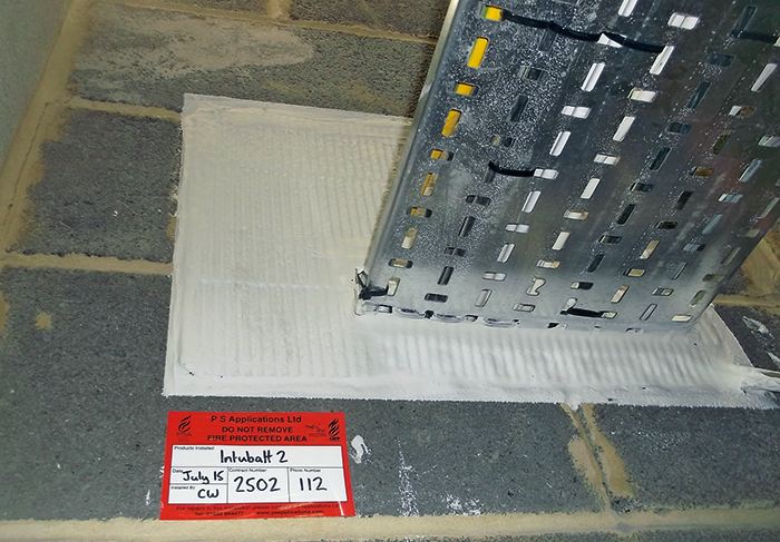 Passive fire protection installation must be undertaken by competent installers. Image courtesy of ASFP member PS Applications Ltd.
