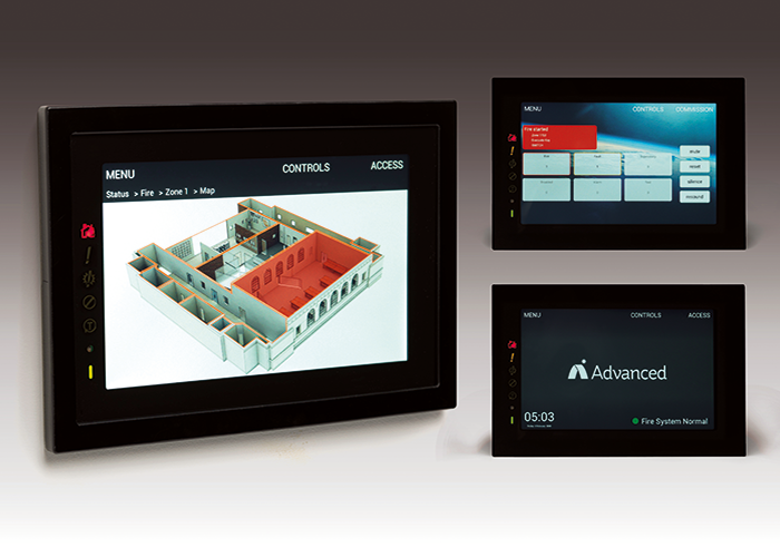 To take advantage of the unique features a touchscreen delivers a unique interface with Active maps was developed. Image courtesy of Advanced.