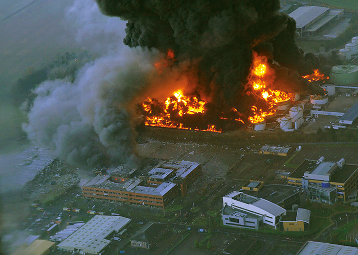 Buncefield U.K Terminal Fire.