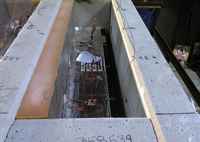 Photo 4 – ASFP test configuration.
