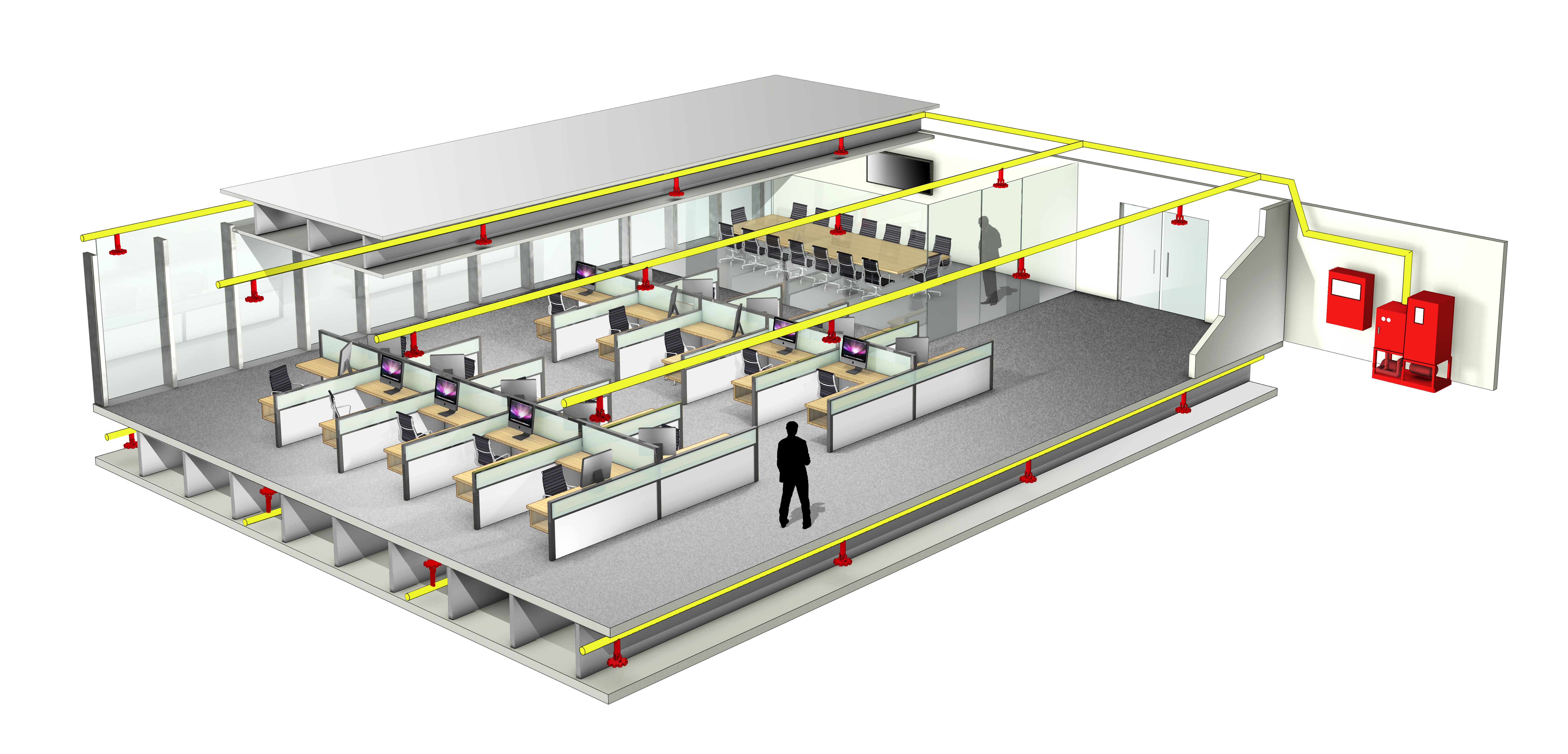 Tyco FPP AquaMist ULF Office layout