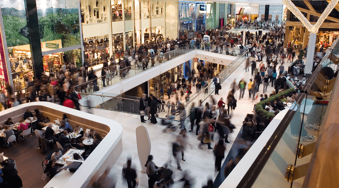 Busy public buildings such as shopping centres present particular evacuation challenges.
