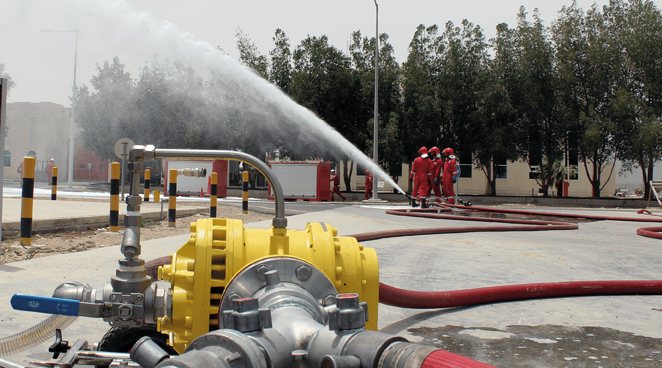 MIDI Turbinator in portable application use feeding multiple hose lines.