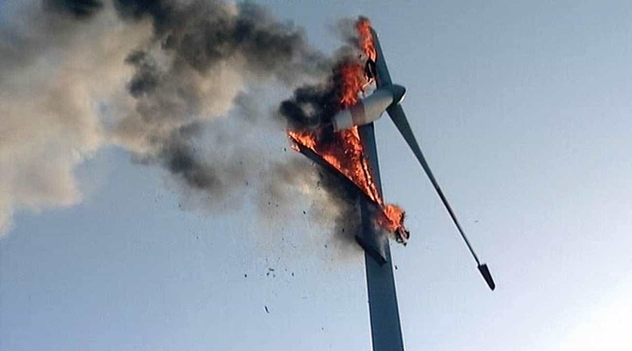 Fire in wind turbine in Isselburg, Germany.