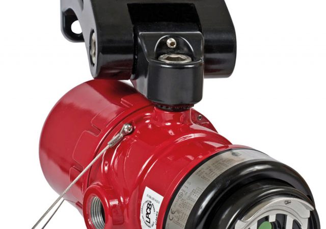 To “see” hydrogen flames, today’s best technology is multispectrum infrared flame detection as used in the new Det-Tronics X3302 MIR IR flame detector shown.