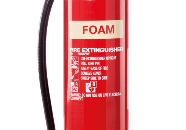 Extinguishers are often marked with the logo of the manufacturer and most end users usually expect that replacement parts would also come from the same manufacturer (generally speaking).