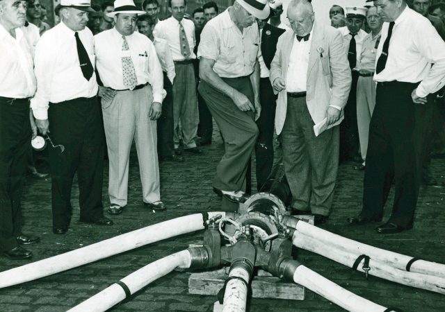 The 1951 New York City civil defense test showcased the firefighting and fire protection capabilities of Victaulic products, helping Victaulic enter the market in 1952.