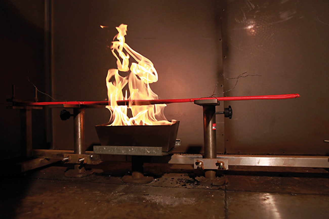 Single flame test.