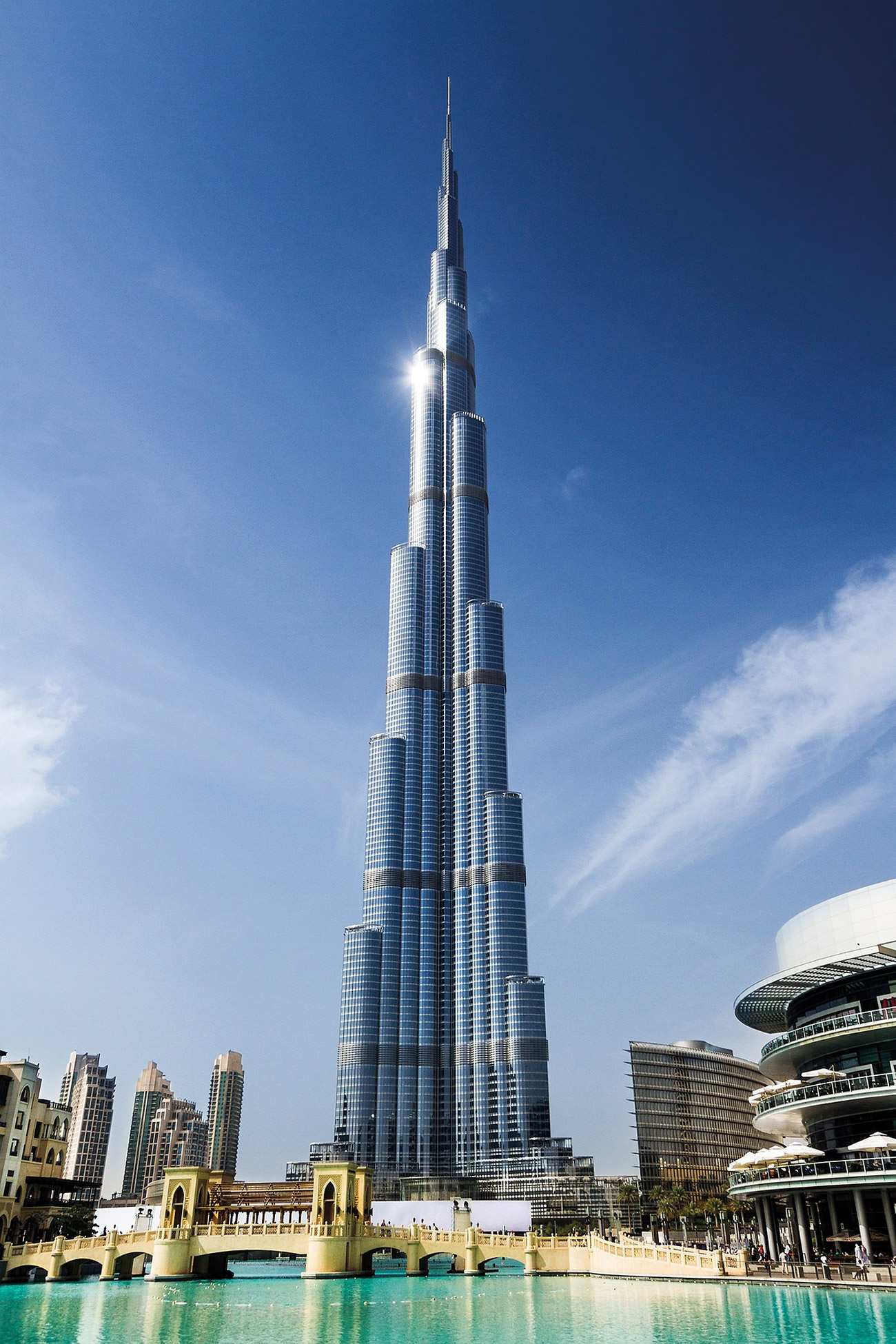 Burj Khalifa uses high speed shuttle elevators to facilitate full building evacuation.