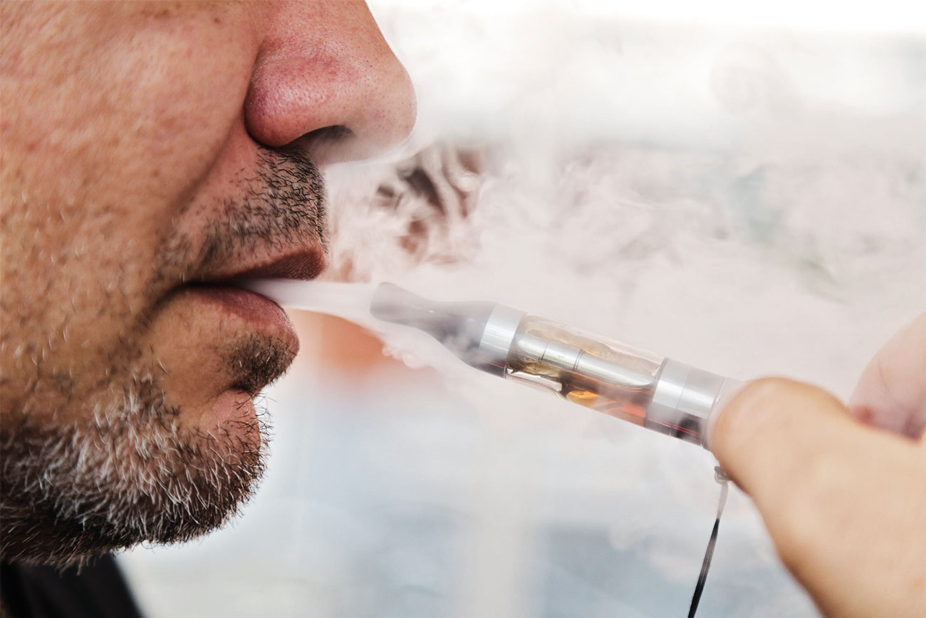 Water vapour from e-cigarettes can result in a false alarm.