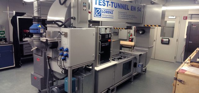 Figure 1 – The Lorenz Test Tunnel is one of the specialized pieces of equipment installed by FM Approvals to help provide test and certification services to EN 54 standards.