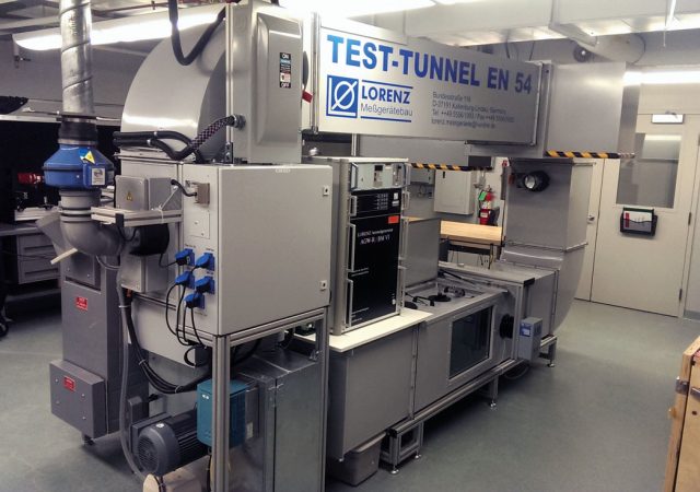 Figure 1 – The Lorenz Test Tunnel is one of the specialized pieces of equipment installed by FM Approvals to help provide test and certification services to EN 54 standards.
