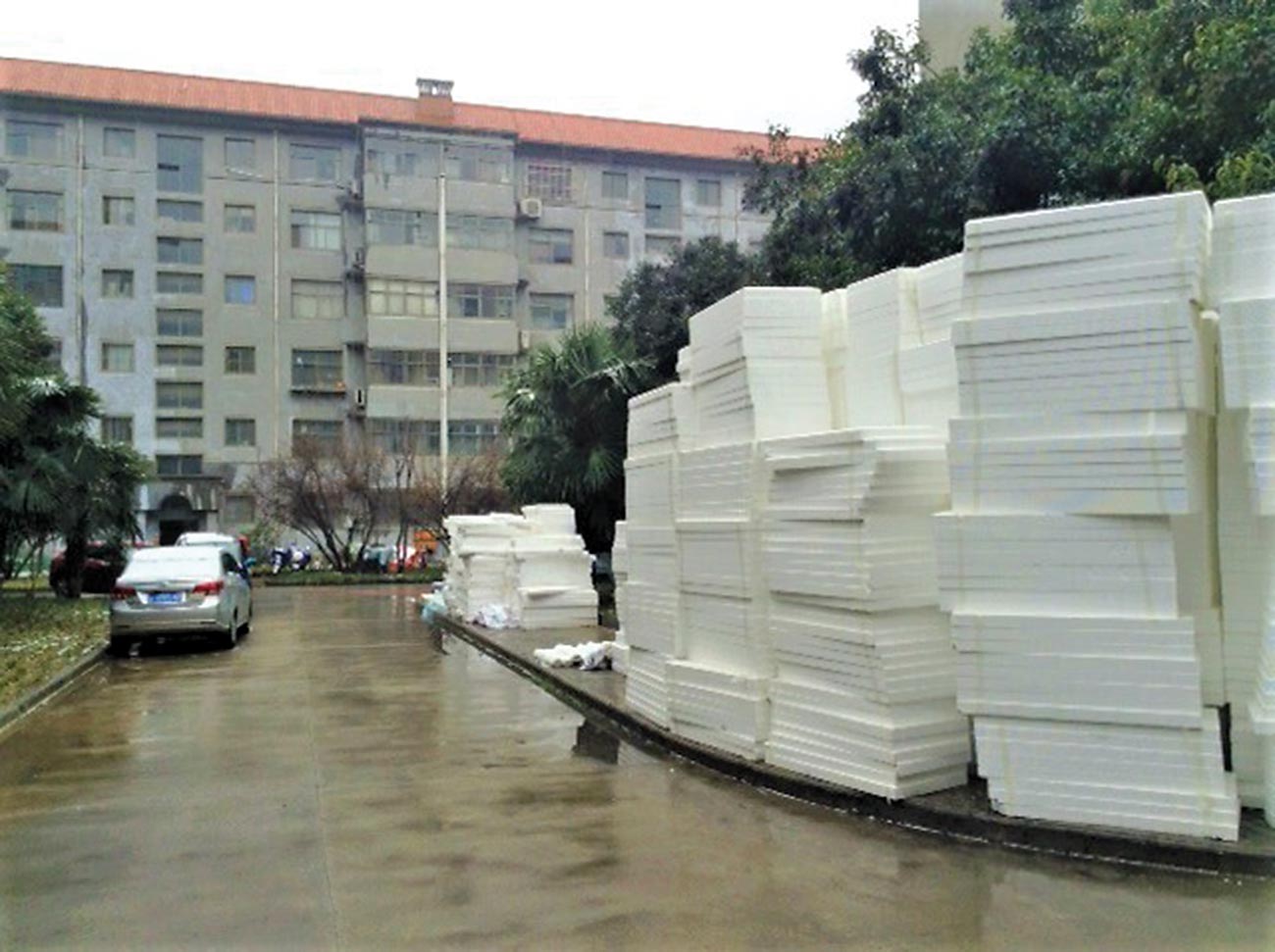 Figure 5: Unsafe site storage.