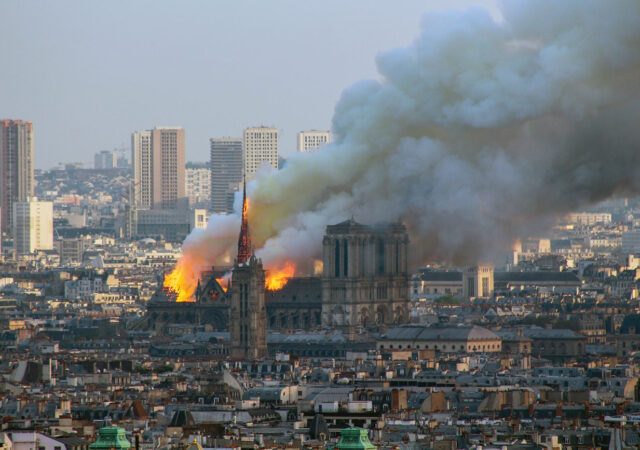 The 2019 Notre Dame Cathedral Fire was caused by an electric fault.