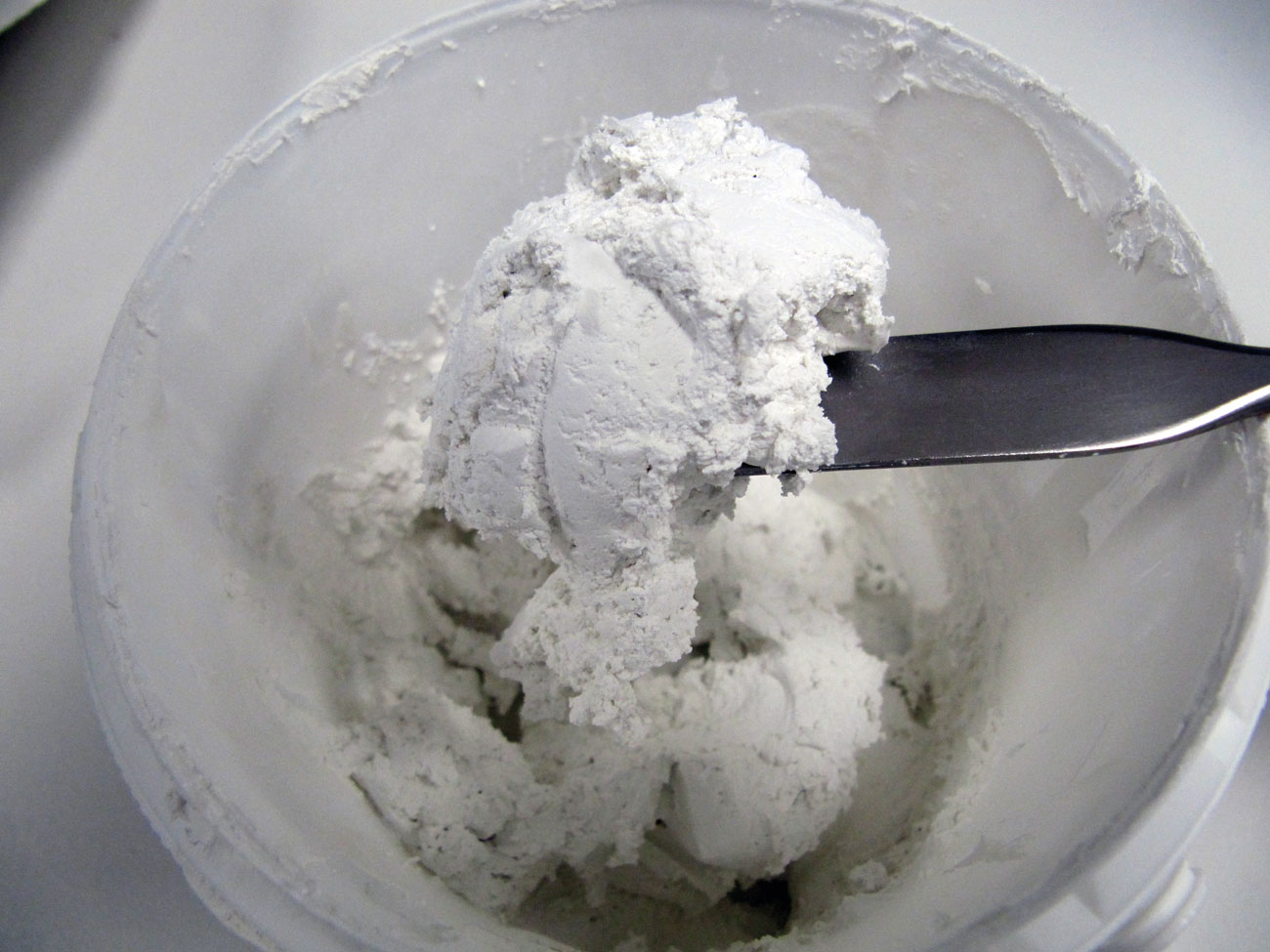 Figure 2: example of dried-out intumescent coating.