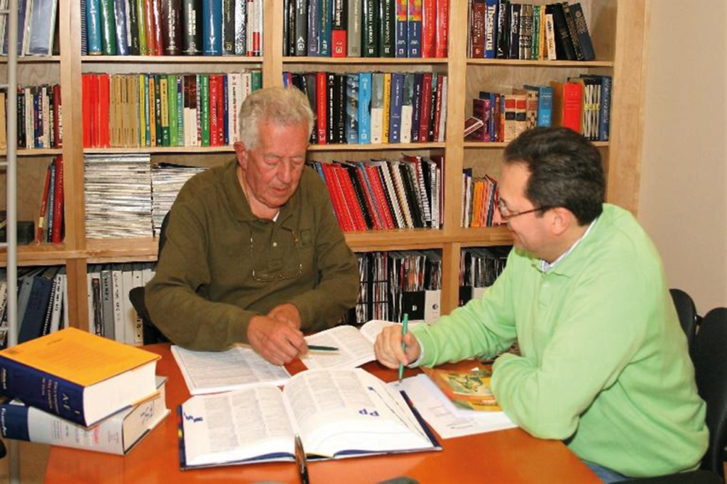 Working with his son Jaime A. Moncada, co-editing NFPA’s Fire Protection Handbook in Spanish.