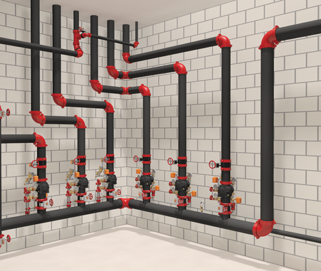 Rendering of a Victaulic Fire Valve Room.