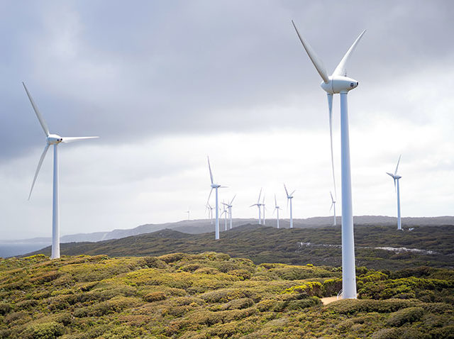 In some turbines, the nacelle is found nearly 300ft off the ground.