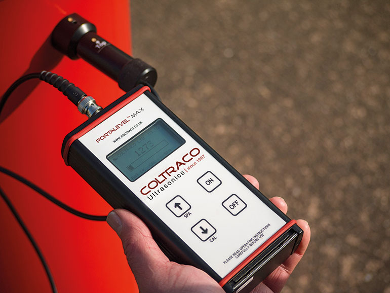 The Portalevel MAX is used to inspect fire suppression systems in the nacelle of wind turbines.