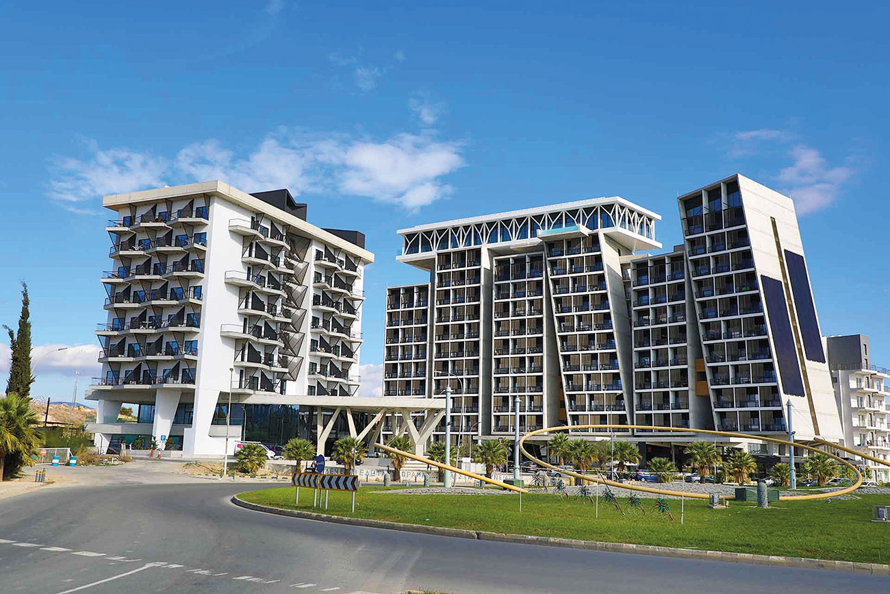 The student residences are located in the upscale neighbourhood of Makedonitissa, in Nicosia.