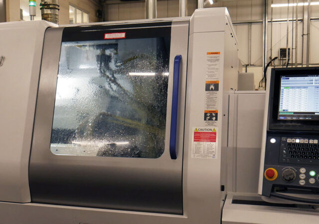 A busy Citizen M32 machine making some of the components that will go on to produce the nozzles.
