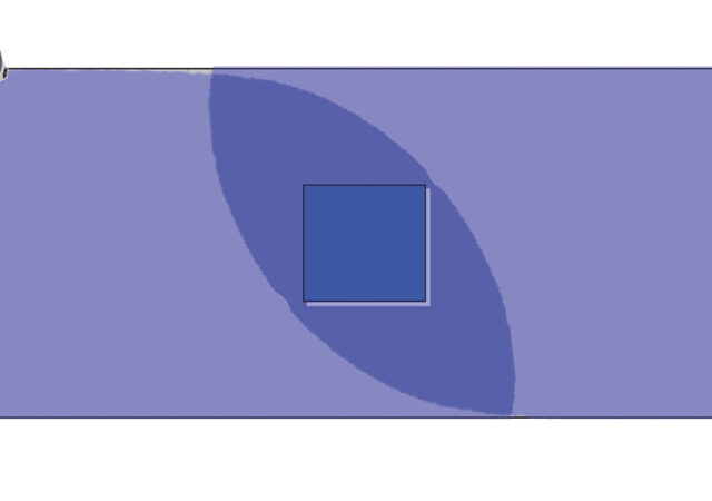 Figure 5. Using another detector to cover the area of risk.