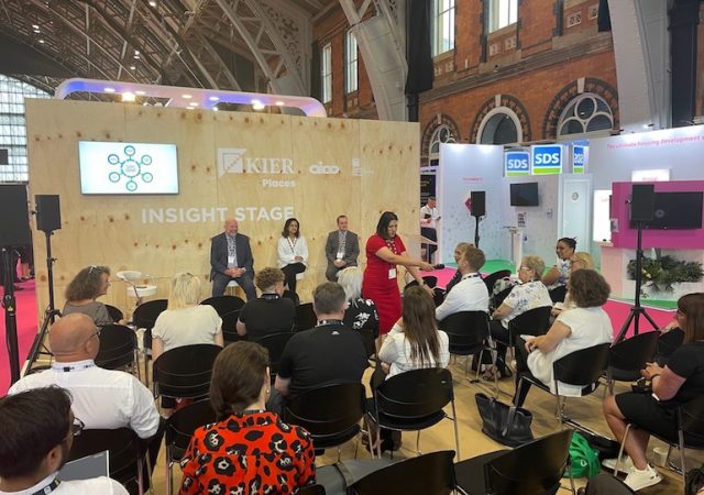 Aico’s Relationships Manager, Tina Mistry, holding a panel session at Housing 2021. (Aico)