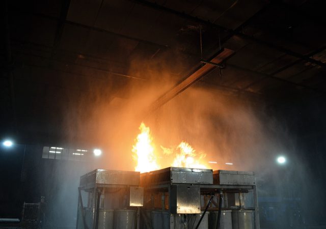 ADD testing apparatus with obstructions.