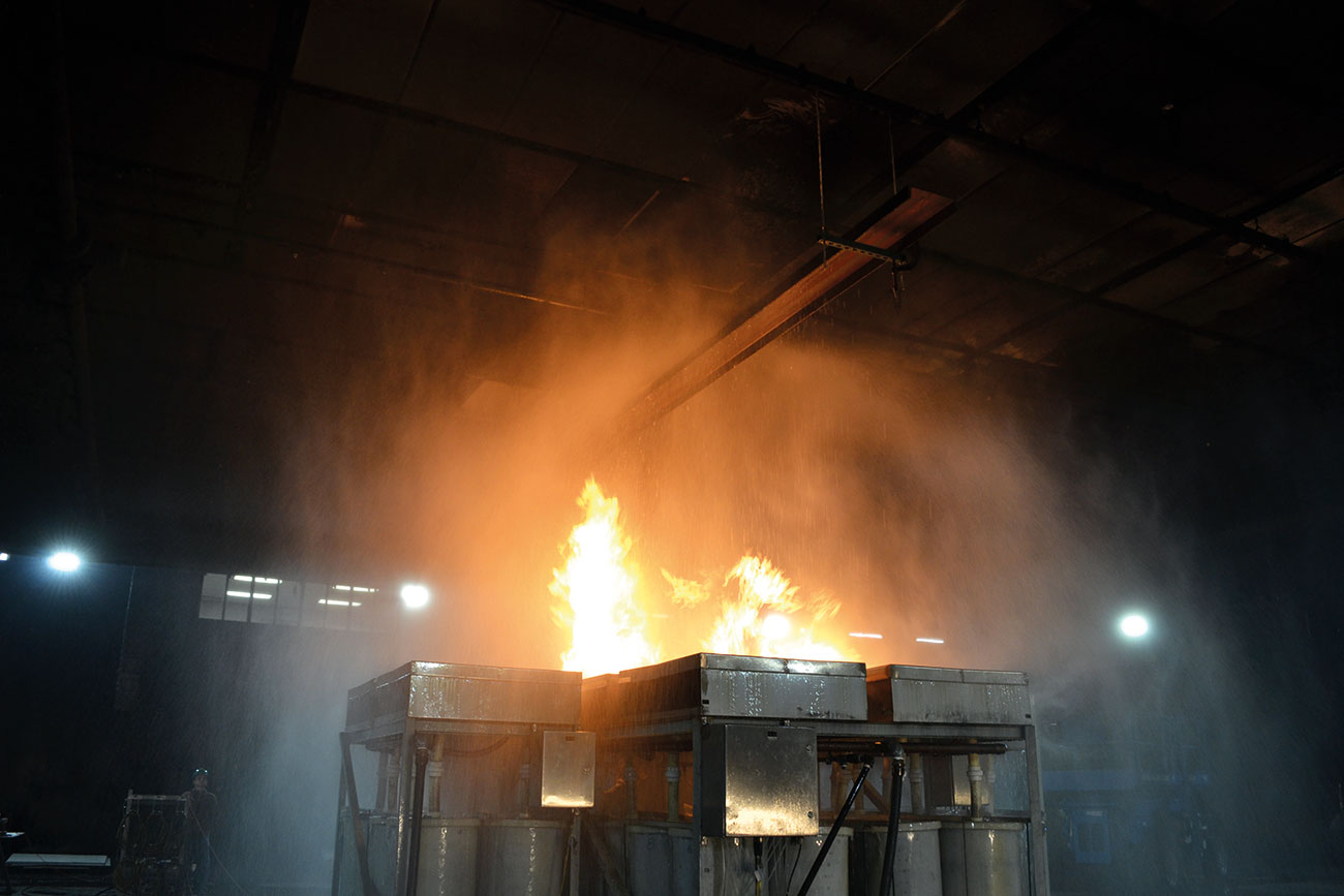 ADD testing apparatus with obstructions.