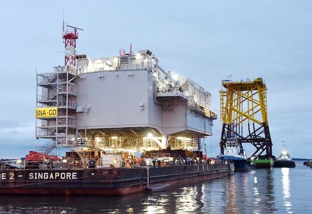 The offshore substation. (Image source: Chantiers de l‘Atlantique)
