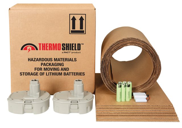 The 100% recyclable wrap solution exceeds the industry’s lithium battery packaging performance standards. Images supplied by Author / Contributor