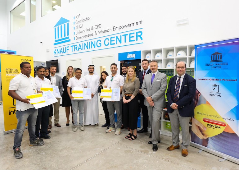 First Batch of Intertek Graduates at Knauf Training Center. (Intertek)