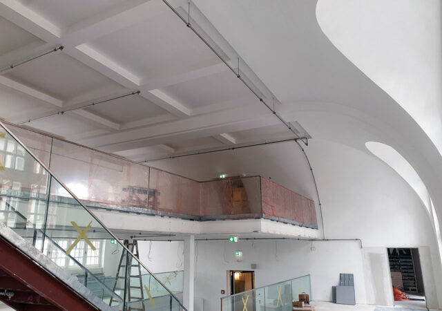 A modern office in the former post office: equipped with an AQUASYS high-pressure water mist (HDWN) system for efficient and economical fire protection. Images supplied by Author / Contributor
