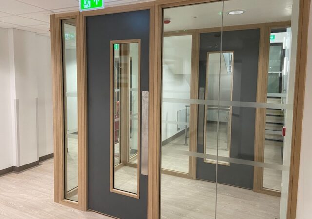 Promat timber fire doors, which are tested as a complete assembly to provide assured protection in the event of a fire. (Promat UK)