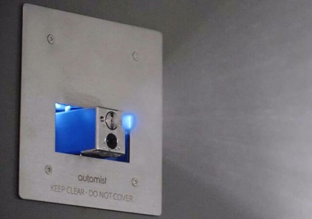 Automist – demonstrating the system’s electronic nozzle in action. (Plumis)