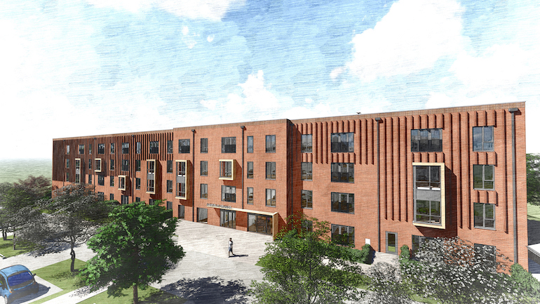 Artist’s impression of Holborn Place, a development underway in Newcastle-under-Lyme. (Aspire Housing)