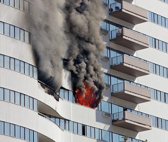An evacuation alert system is vital to help the fire and rescue service inform residents of a change in evacuation strategy during an incident. Images supplied by Author / Contributor