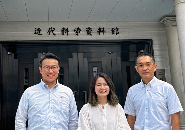 Nicharee together with Prof. Mizuno (left) and Prof. Kuwana (Tokyo University of Science).