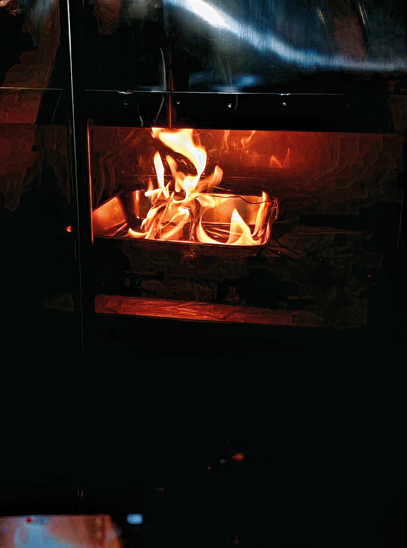 Fire transient during the experiment.