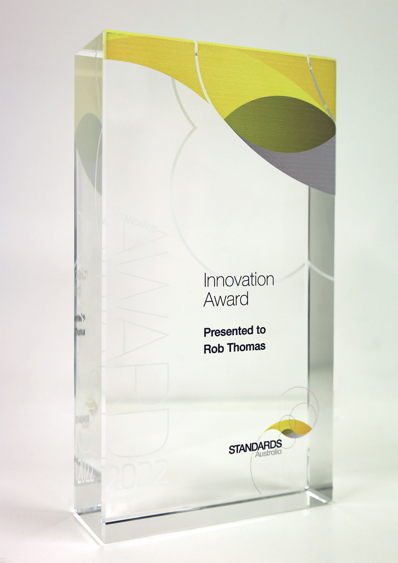 Standards Australia 2022 Innovation Award.