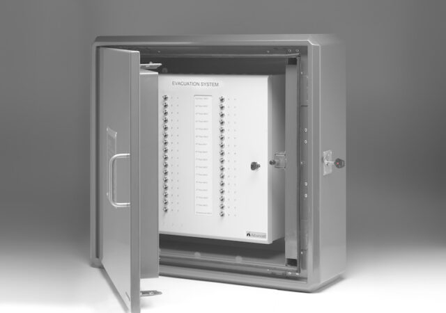EvacGo enclosure and panel. (Advanced Electronics Ltd)
