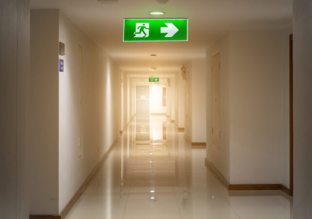 1. Exit Light at egress path