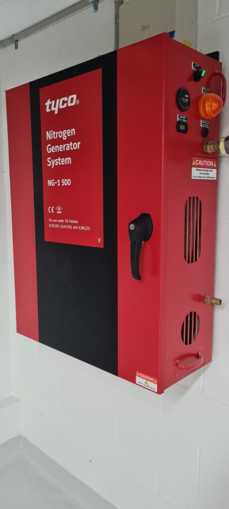 The Johnson Controls solution included DV-5A pre-action systems with Tyco QRS (Quick Release Switch) technology which minimizes fluid delivery times.