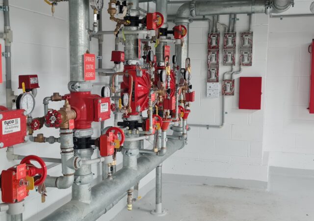 The Johnson Controls solution included DV-5A pre-action systems with Tyco QRS (Quick Release Switch) technology which minimizes fluid delivery times.