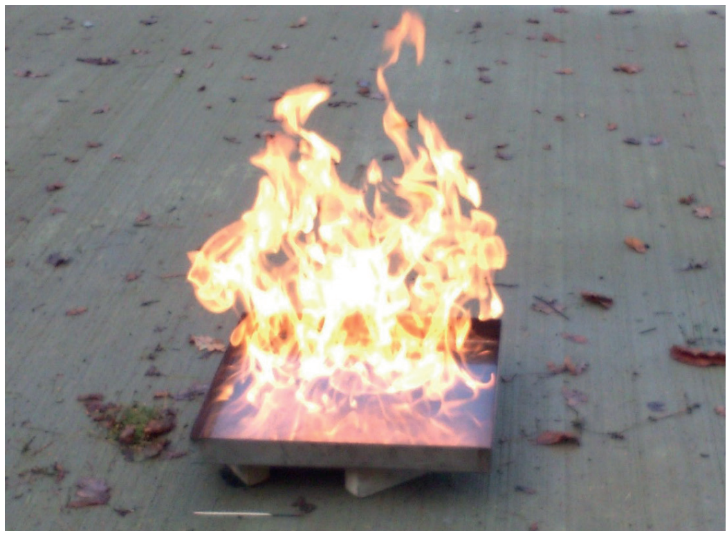 Figure 1- test fire